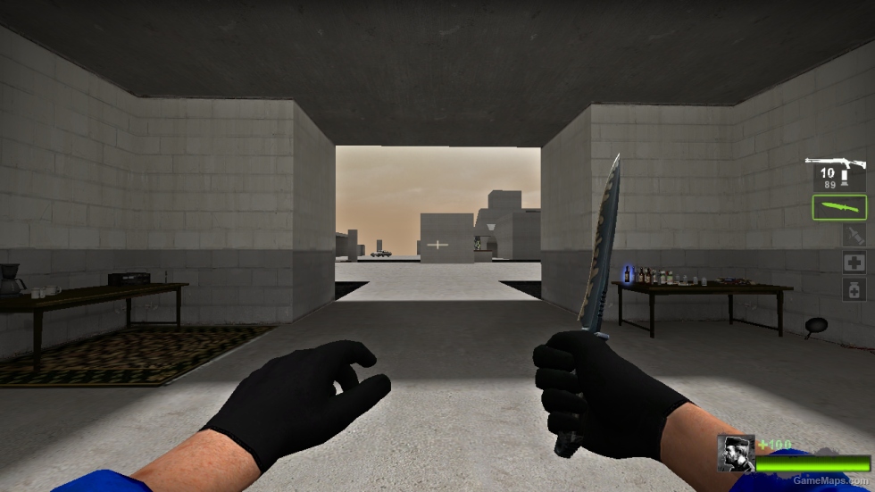 Black & Blue Bill Reskin w/ Black Gloves