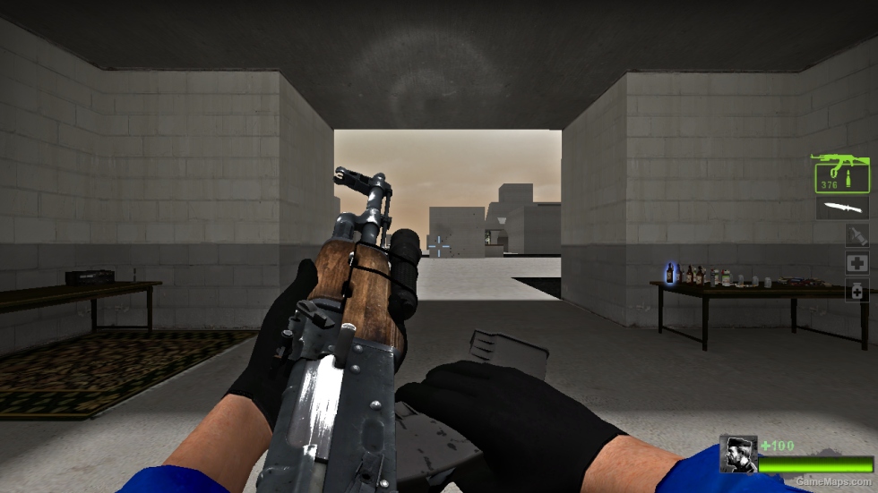 Black & Blue Bill Reskin w/ Black Gloves
