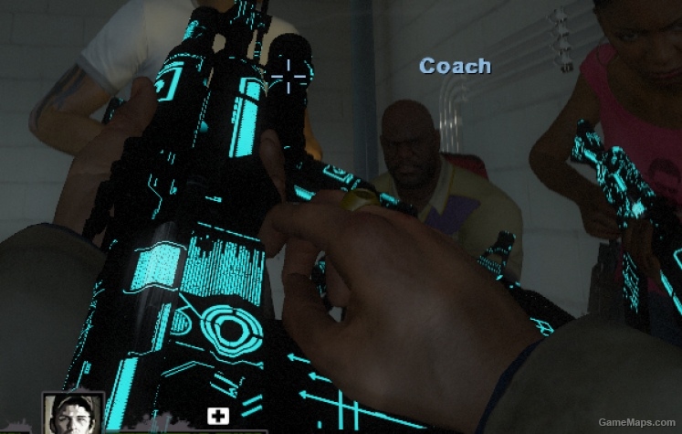 Black AK-47 TRON Style (Luminous Details)