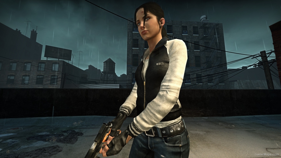 Black And White Coat Zoey With Gloves