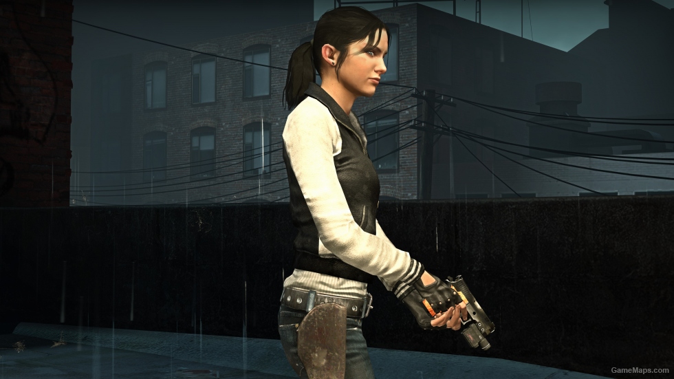 Black And White Coat Zoey With Gloves