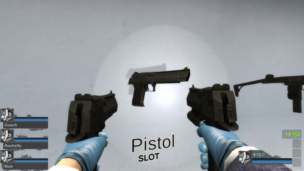 Black Dual Desert Eagles (Dual pistols)