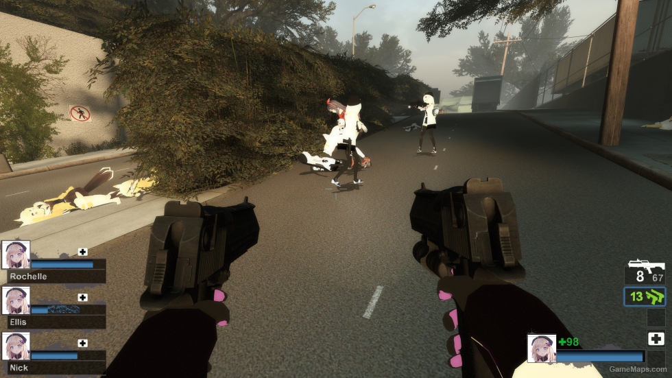 Black Dual Desert Eagles (Dual pistols)