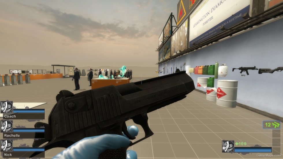 Black Dual Desert Eagles (Dual pistols)