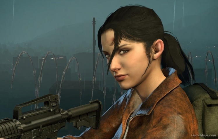 Black Hair, Blue Eyes Zoey Head
