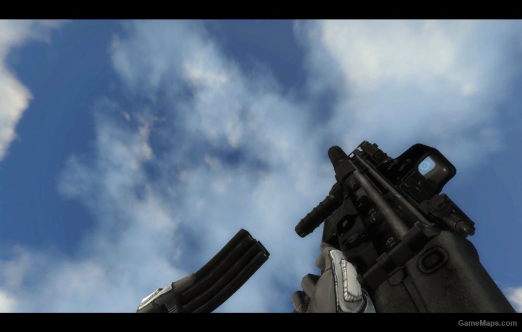 Black SCAR-L w/ EOtech, AN/PEQ, and silencer