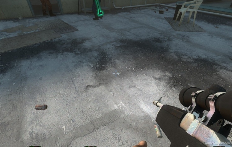 Black Synthetic Hunting Rifle (Green Lens) 