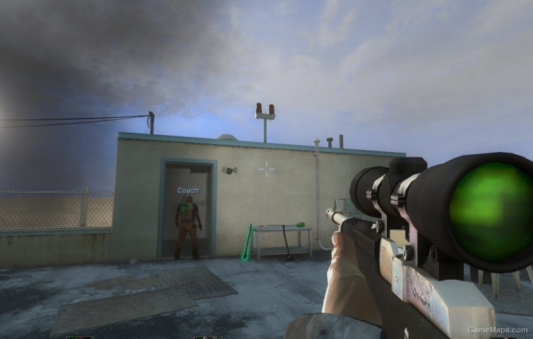 Black Synthetic Hunting Rifle (Green Lens) 