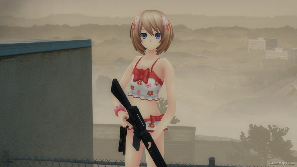 Blanc Swimsuit (Neptunia V) (Vermillion Flower)