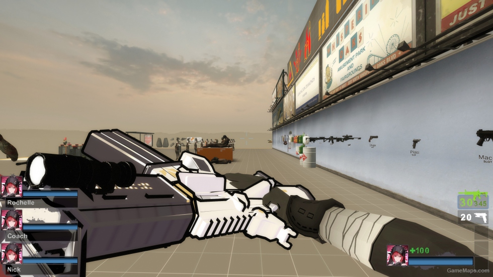 Blue Archive Shirasu Azusa SKIN M4A1 Replacement for M16 v2 [request]