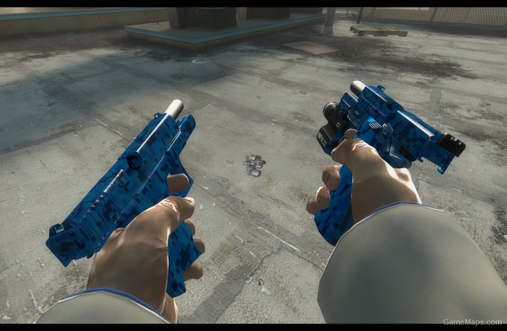 Blue Digital Camo Pistols