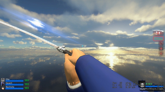 Blue genji katana