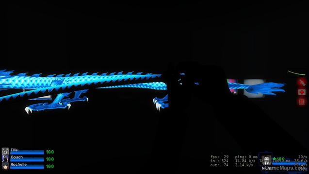 Blue genji katana