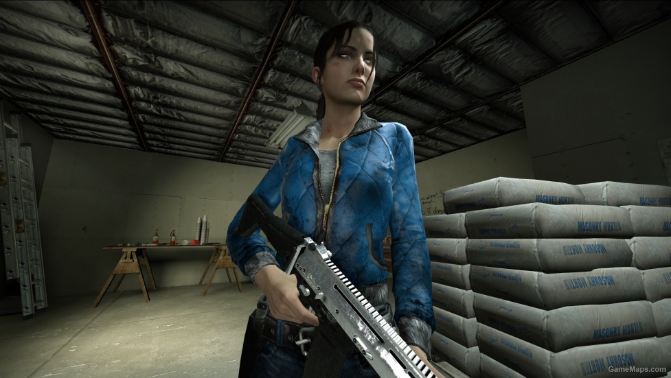 Blue Padded Coat Zoey Body