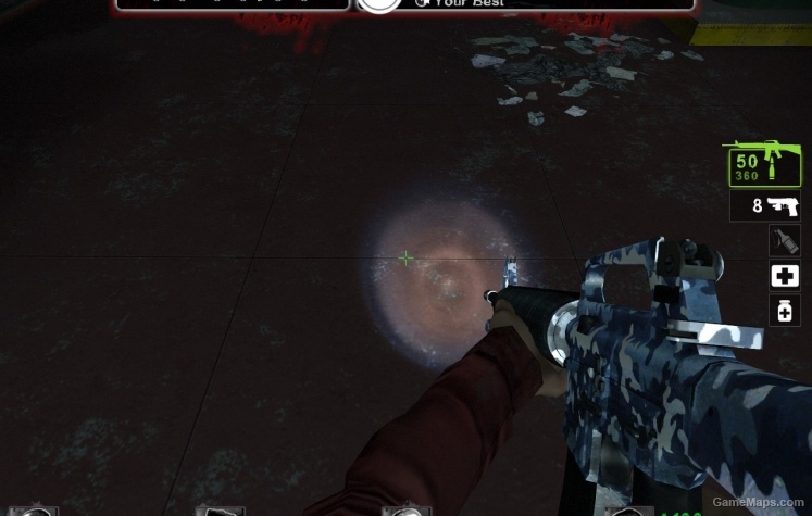 Blue Tactical Flashlight