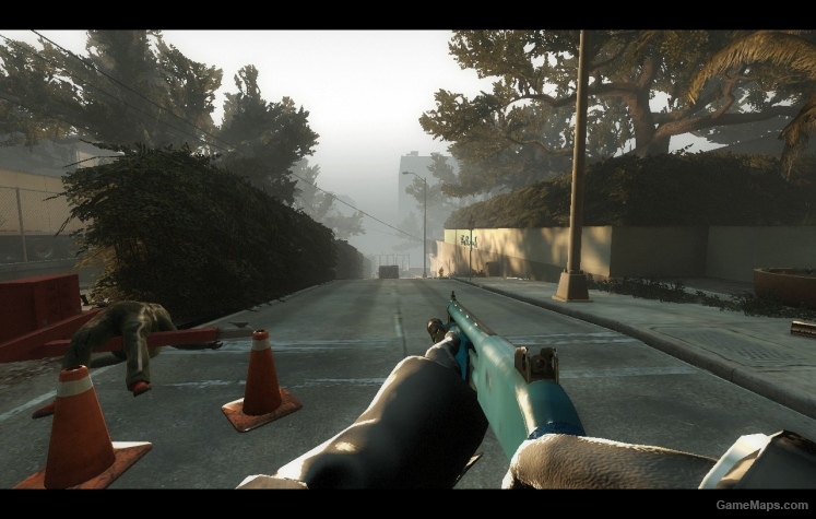 Bluish Chrome Shotgun