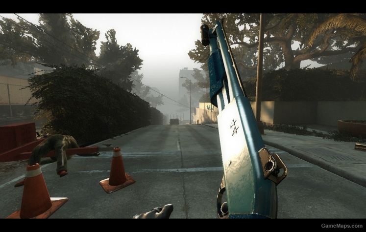 Bluish Chrome Shotgun