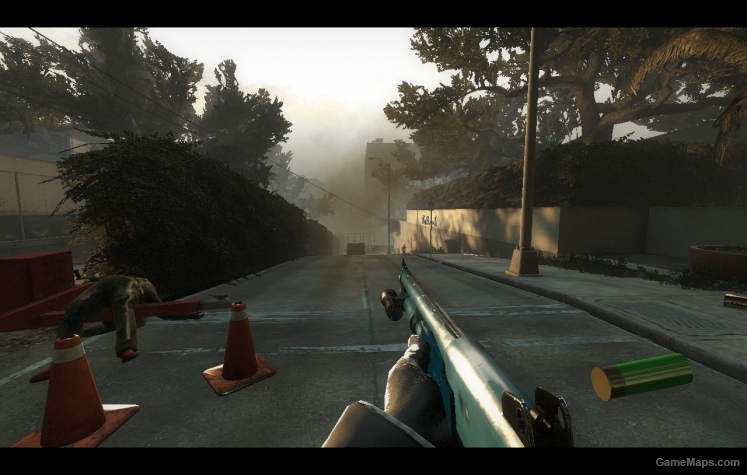 Bluish Chrome Shotgun