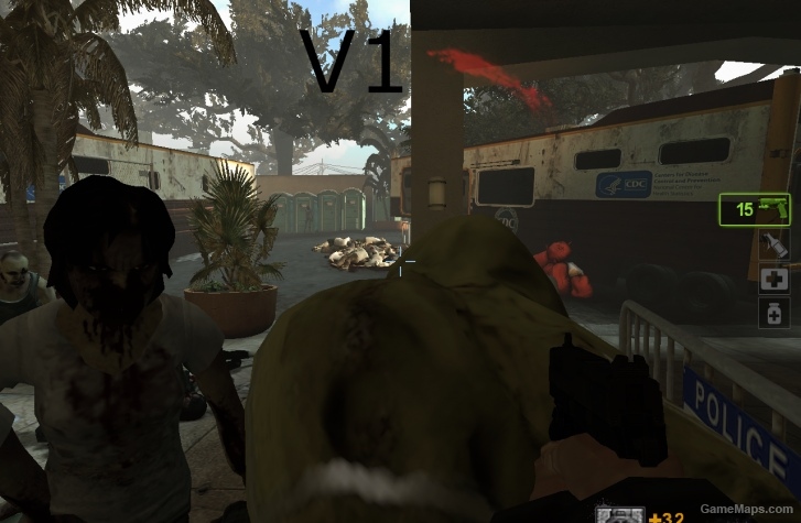 BO styled damage indicator and MW styled crouch icon