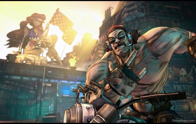 Borderlands - Mr Tourge as the tank - EXPLOSIONS??? Borderlands - Mr Tourge as the tank