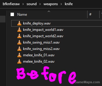 Butterfly Knfie : "Raw" No Deploy Sound (replace knife)