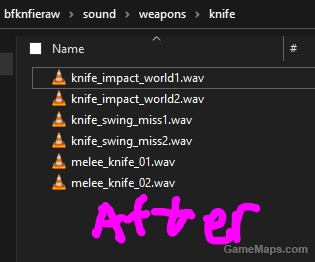 Butterfly Knfie : "Raw" No Deploy Sound (replace knife)