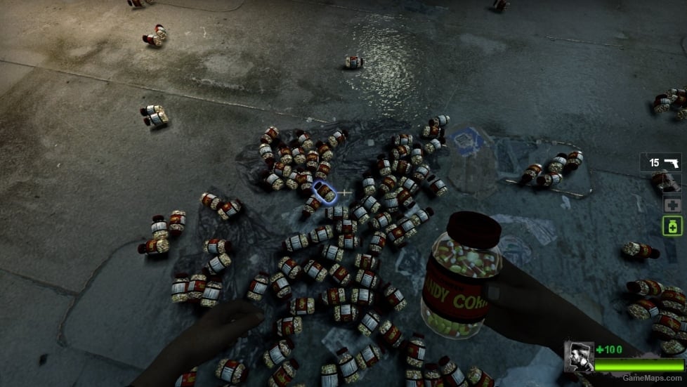 Candy Corn jar [pills]