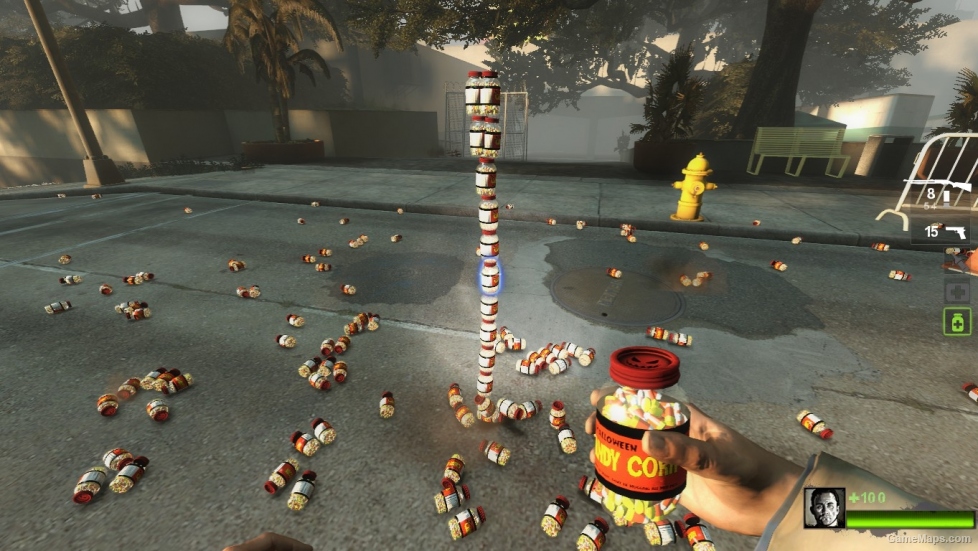 Candy Corn jar [pills]