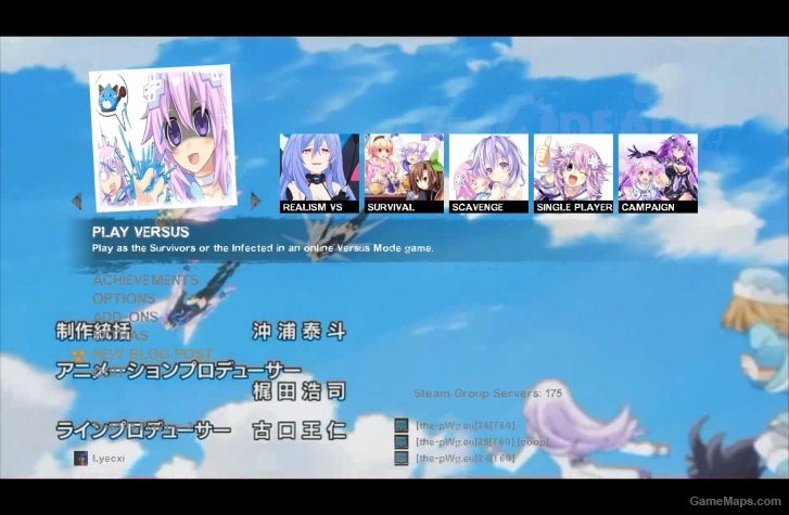 Choujigen Game Neptunia Menu MOD