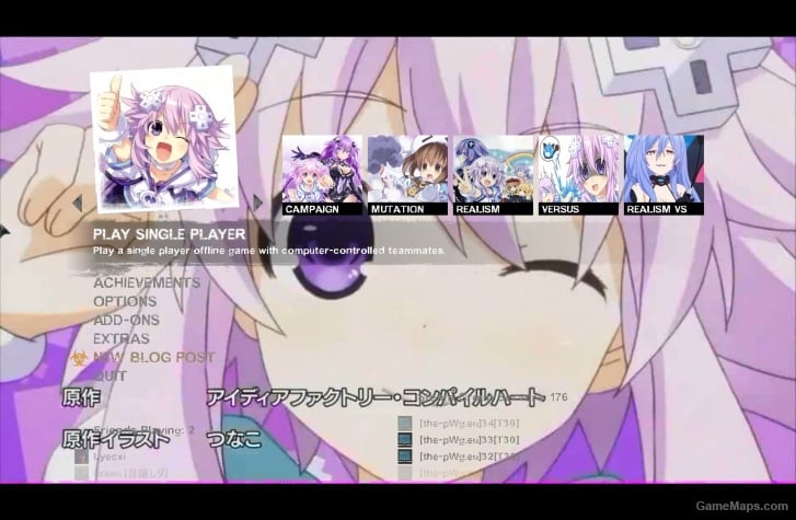 Choujigen Game Neptunia Menu MOD