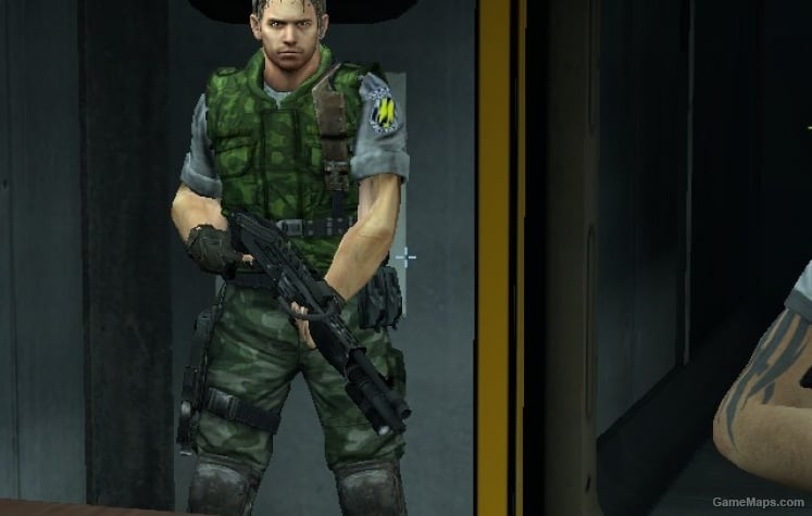 Chris Redfield Military Camo, Name & HUD Icons