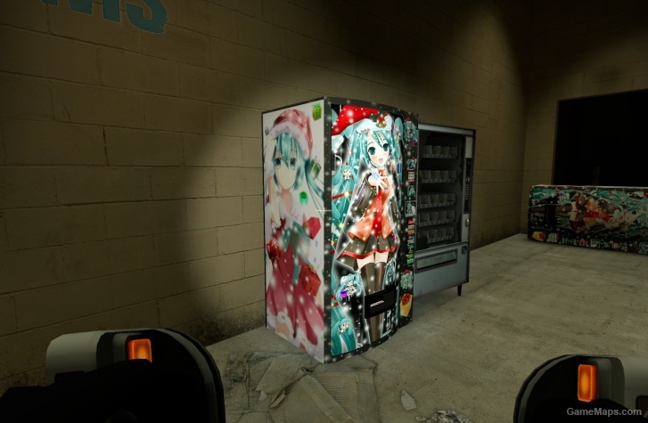 Christmas Miku vending machine