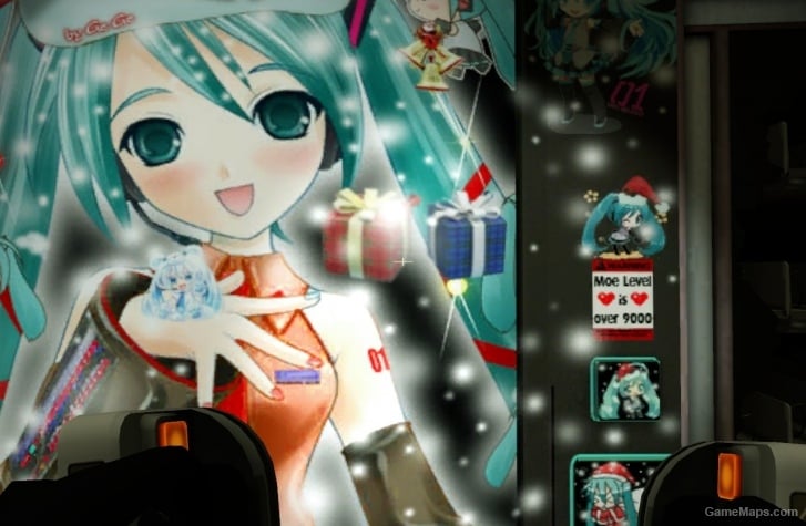 Christmas Miku vending machine