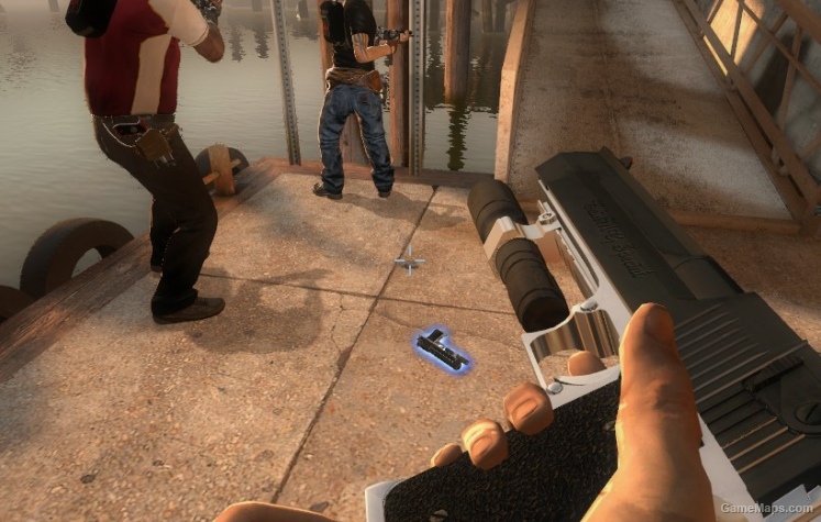 Chrome/Black Desert Eagle