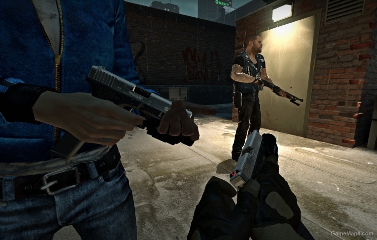 Chrome Hellsing Glock18 (smg replacement)