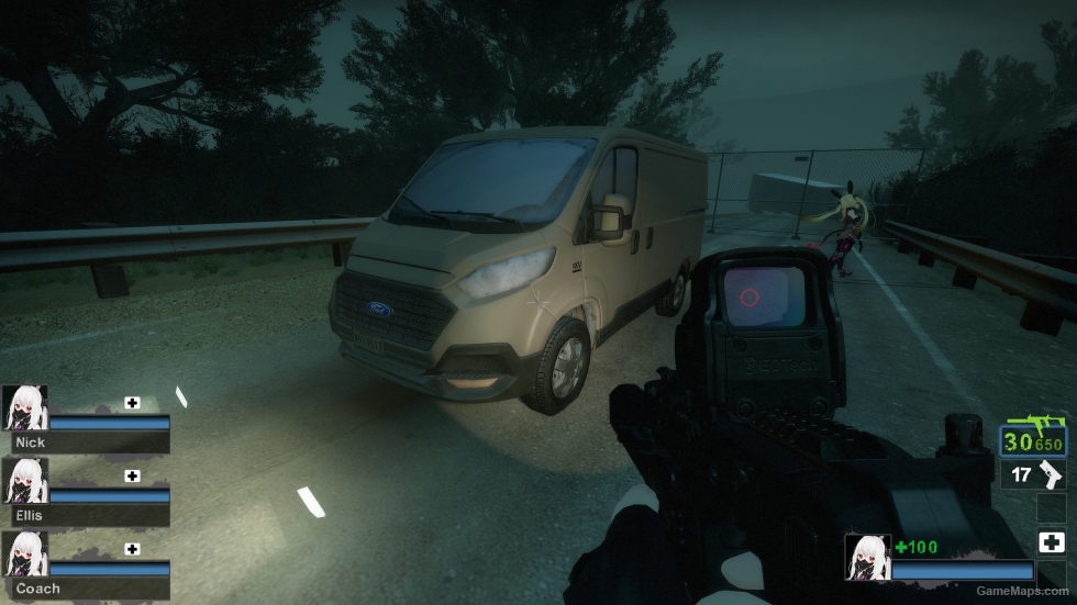 COD MW Gainsboro color Ford Transit - Race Car (Sound Add Ver)