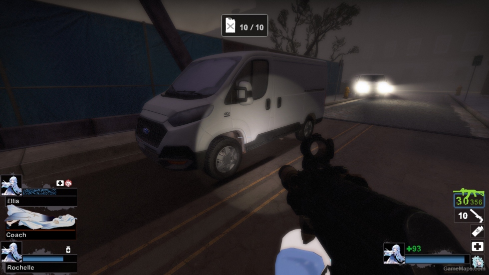 COD MW LightGray color Ford Transit - Race Car (Sound Add Ver)