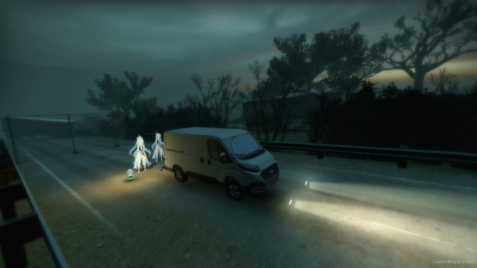 COD MW LightGray color Ford Transit - Race Car (Sound Add Ver)