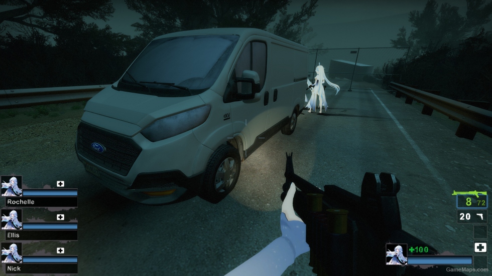 COD MW LightGray color Ford Transit - Race Car (Sound Add Ver)