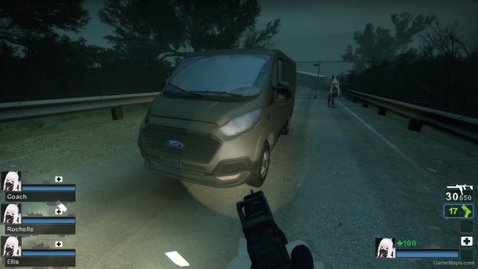 COD MW LightSlateGray color Ford Transit - Race Car (Sound Add Ver)