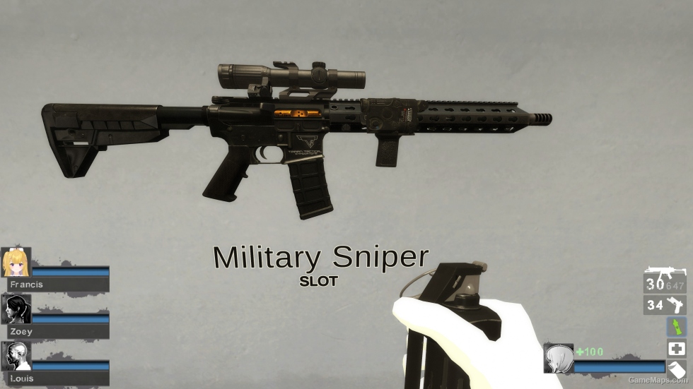 CODGhost TTI TR-1 (Replace military sniper) [Sound fix Ver]