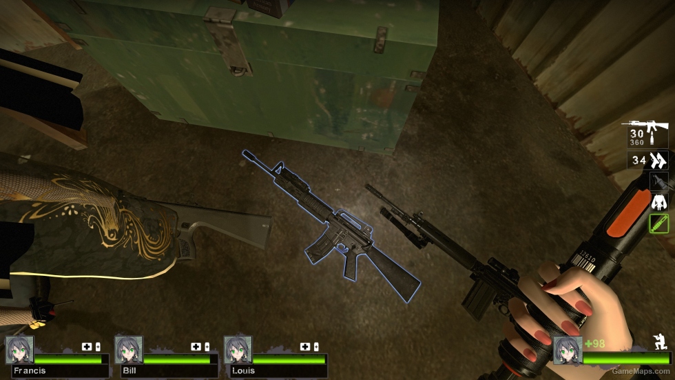 CoDMW2 M16A4 (for SCAR) v4