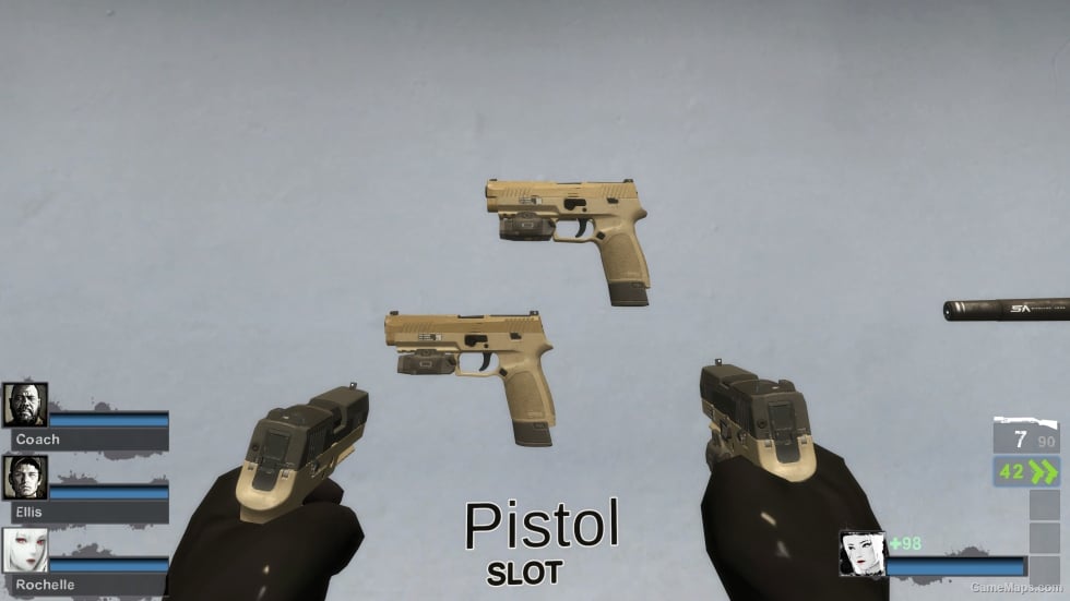 CODMW P320 two tone (Fixed) Optimized Version! v4 (dual pistols) [Sound fix Ver]