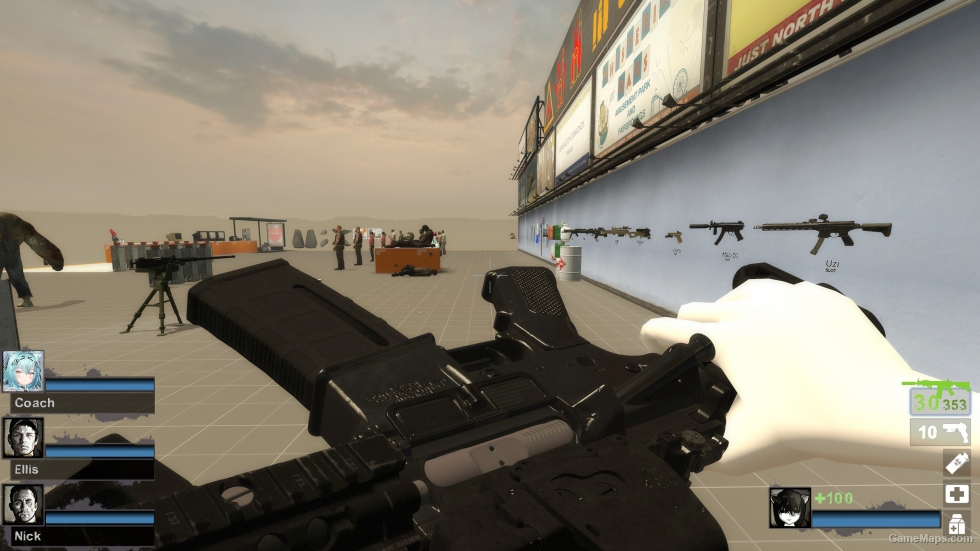 CODMW SPEC OPS V2.0 Tactical MK18 Silenced Build 02 - Solid Black (M16A2)