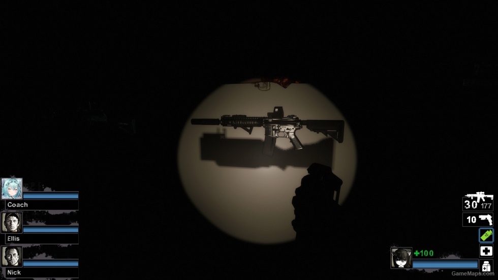 CODMW SPEC OPS V2.0 Tactical MK18 Silenced Build 02 - Solid Black (M16A2)