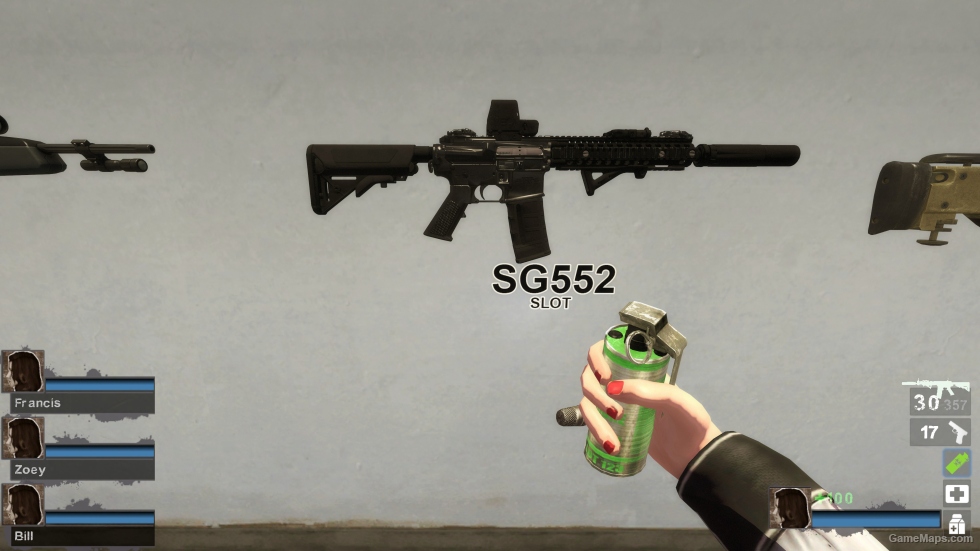 CODMW SPEC OPS V2.0 Tactical MK18 Silenced Build 02 - Solid Black (sg552) [request]