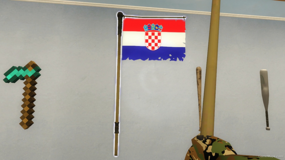 Croatia flag over Golf club