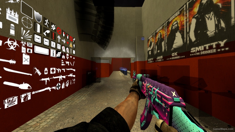 CS:GO AK47 | Neon Rider in L4D2 Animations (Reskin)
