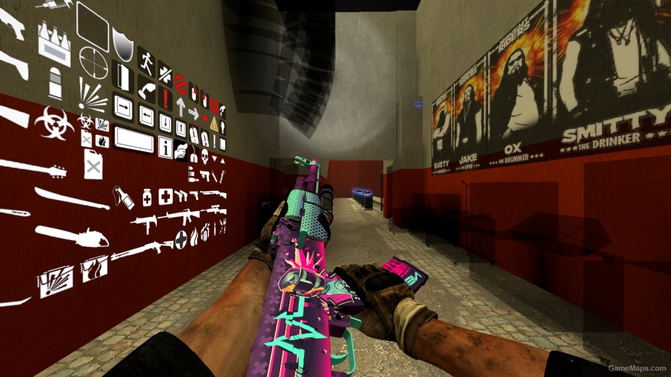 CS:GO AK47 | Neon Rider in L4D2 Animations (Reskin)