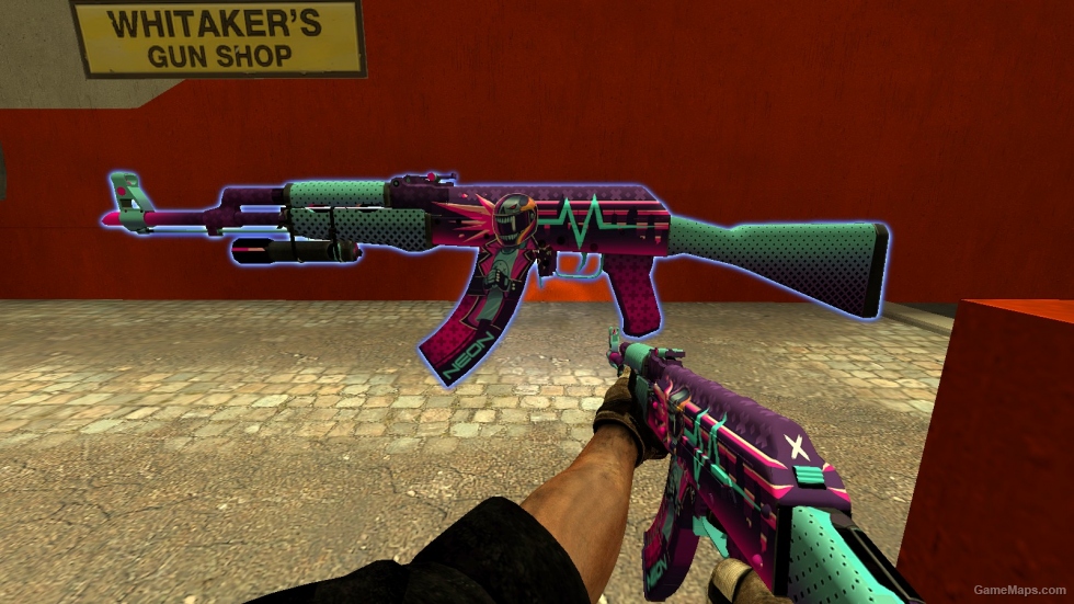 CS:GO AK47 | Neon Rider in L4D2 Animations (Reskin)